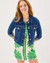 Lilly Pulitzer Seaspray Denim Jacket In Blue