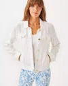 Lilly Pulitzer Seaspray Linen Jacket In Resort White