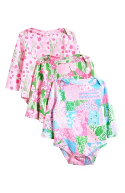 Lilly Pulitzer Babies' ® Set Of 3 Minnie Bodysuits In Multi