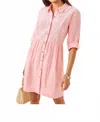 Lilly Pulitzer Shaela Dress In Sorbet Pink X Resort White In Multi