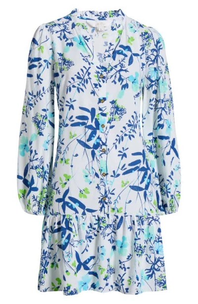 Lilly Pulitzer Shaley Tunic Dress In Resort White Sea Blooms In Multi