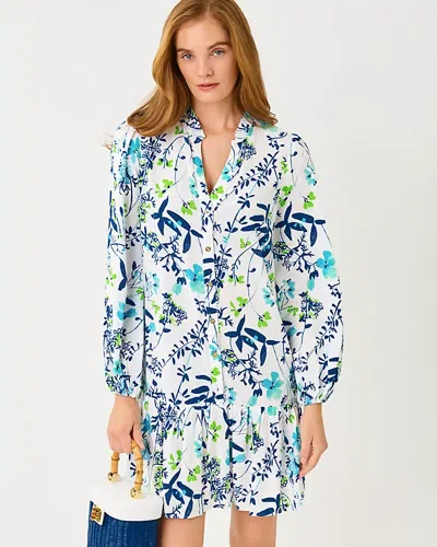 Lilly Pulitzer Shaley Tunic Popover Dress In White