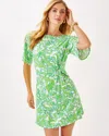 Lilly Pulitzer Shaw Dress In Resort White Daffodil Hill