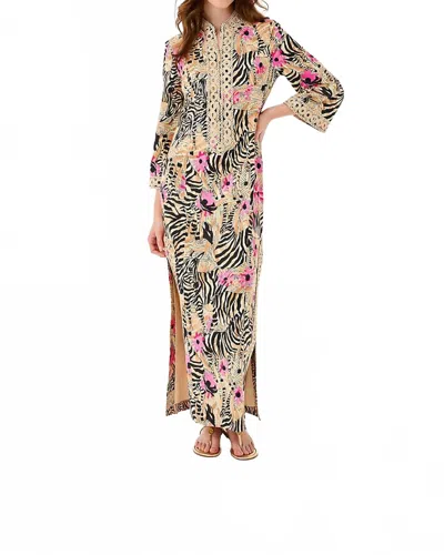 Lilly Pulitzer Shealyn Stretch Maxi Caftan Dress In Rutabaga El Morocco In Neutral