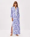 Lilly Pulitzer Shealyn Stretch Maxi Caftan In Tropicalia Purple Elephant In The Bloom
