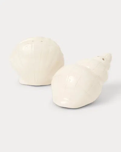 Lilly Pulitzer Shell Ceramic Salt & Pepper Shakers In Black