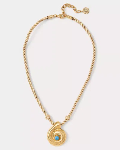 Lilly Pulitzer Shell Shine Necklace In Gold