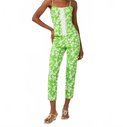 Lilly Pulitzer Shelli Stretch Top In Crocodile Green Liza