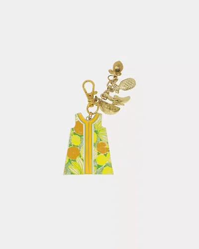 Lilly Pulitzer Shift Dress Bag Charm In Gold