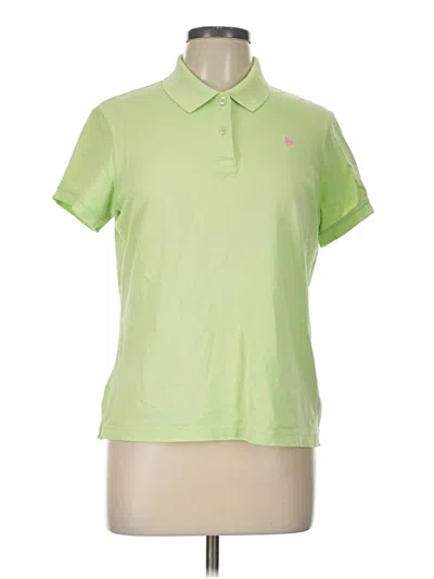 Pre-owned Lilly Pulitzer Short Sleeve Polo Shirt In Green