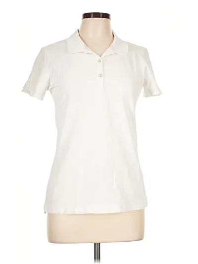 Pre-owned Lilly Pulitzer Short Sleeve Polo Shirt In Ivory