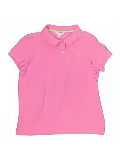Pre-owned Lilly Pulitzer Kids' Short Sleeve Polo Shirt In Pink