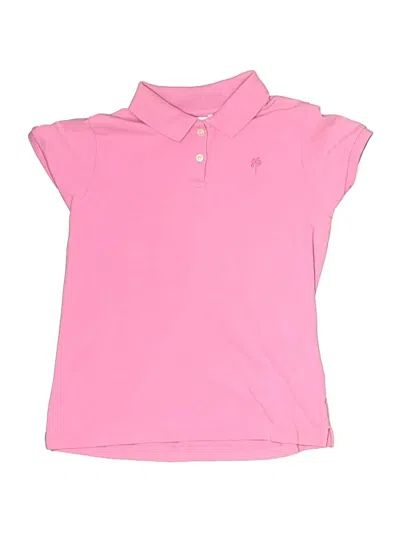Pre-owned Lilly Pulitzer Kids' Short Sleeve Polo Shirt In Pink