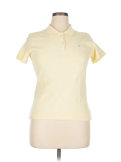 Pre-owned Lilly Pulitzer Short Sleeve Polo Shirt In Yellow