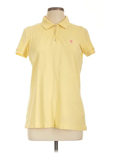 Pre-owned Lilly Pulitzer Short Sleeve Polo Shirt In Yellow