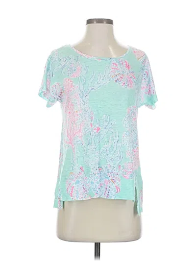Pre-owned Lilly Pulitzer Short Sleeve T-shirt In Blue