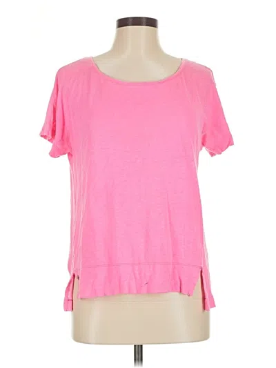 Pre-owned Lilly Pulitzer Short Sleeve Top Pink Scoop Neck Tops