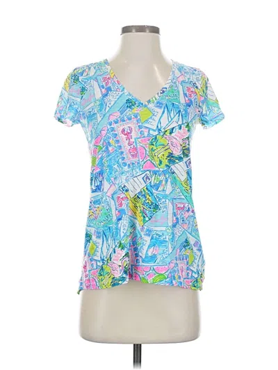 Pre-owned Lilly Pulitzer Short Sleeve T-shirt In Blue