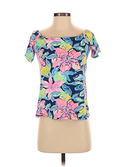 Pre-owned Lilly Pulitzer Short Sleeve T-shirt In Blue