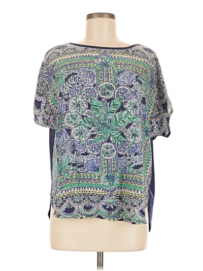 Pre-owned Lilly Pulitzer Short Sleeve T-shirt In Blue