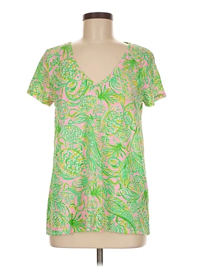 Pre-owned Lilly Pulitzer Short Sleeve T-shirt In Green