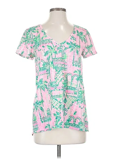 Pre-owned Lilly Pulitzer Short Sleeve T-shirt In Pink