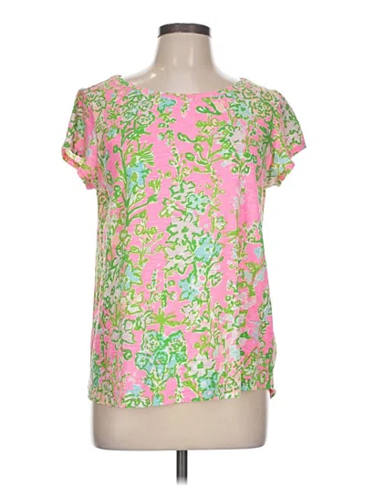 Pre-owned Lilly Pulitzer Short Sleeve T-shirt In Pink