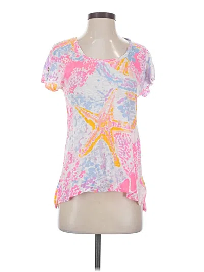 Pre-owned Lilly Pulitzer Short Sleeve T-shirt In Pink