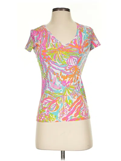 Pre-owned Lilly Pulitzer Short Sleeve T-shirt In Pink