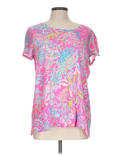 Pre-owned Lilly Pulitzer Short Sleeve T-shirt In Pink