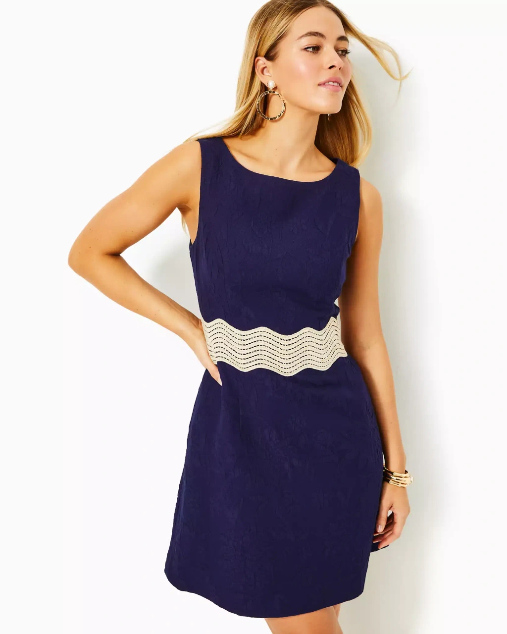 green emerald velvet dress Lilly Pulitzer main image 1