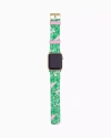 Lilly Pulitzer Silicone Apple Watch Band In Conch Shell Pink Lets Go Bananas