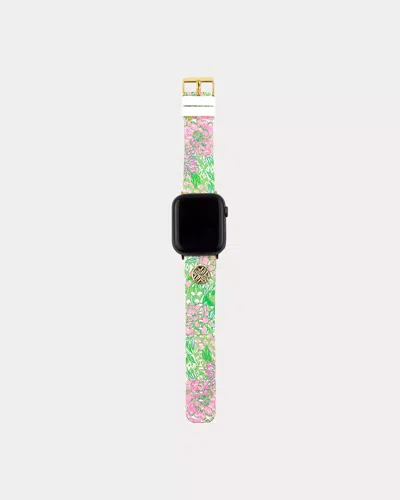 Lilly Pulitzer Silicone Apple Watch Band In Green
