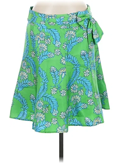 Pre-owned Lilly Pulitzer Silk Skirt In Green