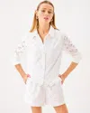 Lilly Pulitzer Singrid Eyelet Top In White