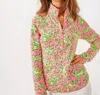 Lilly Pulitzer Skipper Popover Half-zip Pullover In Rousseau Pink Mane Character Energy In Multi