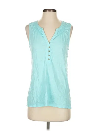 Pre-owned Lilly Pulitzer Sleeveless Blouse In Blue