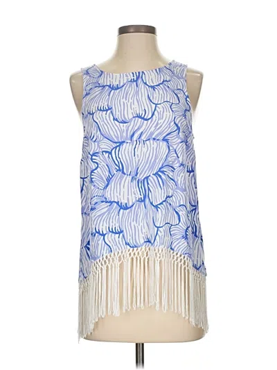 Pre-owned Lilly Pulitzer Sleeveless Blouse In Blue