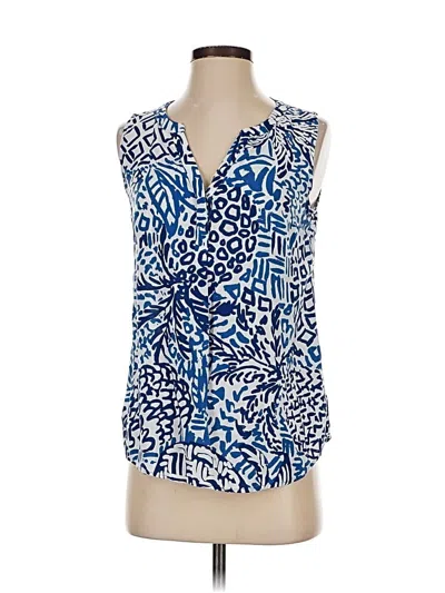 Pre-owned Lilly Pulitzer Sleeveless Blouse In Blue