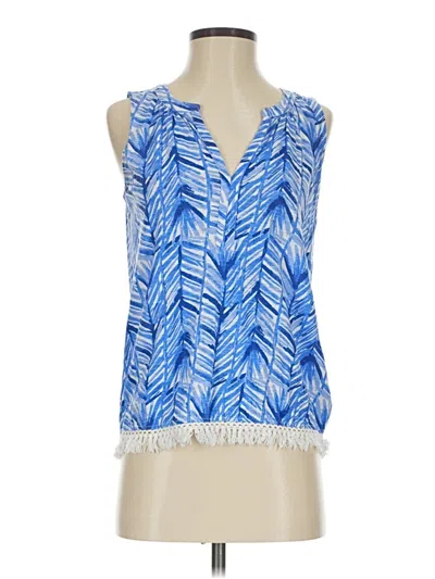 Pre-owned Lilly Pulitzer Sleeveless Blouse In Blue