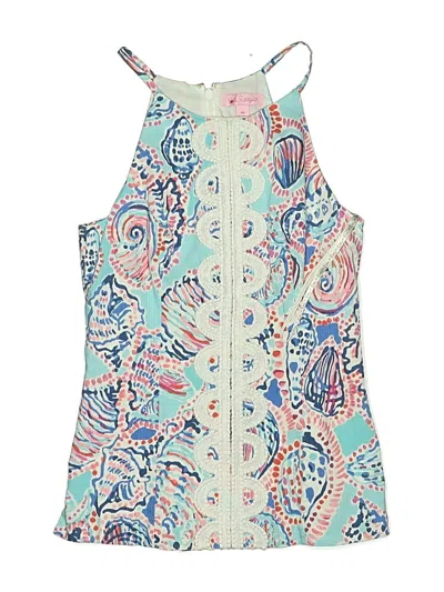 Pre-owned Lilly Pulitzer Sleeveless Blouse In Blue