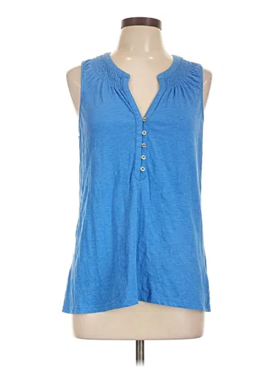 Pre-owned Lilly Pulitzer Sleeveless Blouse In Blue