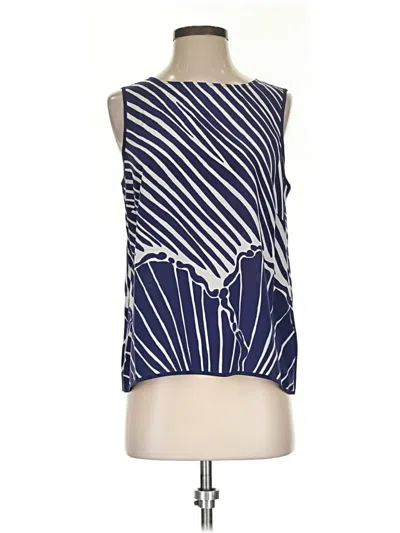 Pre-owned Lilly Pulitzer Sleeveless Blouse In Blue
