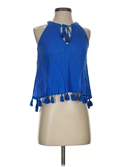 Pre-owned Lilly Pulitzer Sleeveless Blouse In Blue
