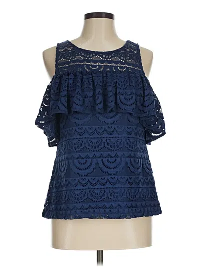 Pre-owned Lilly Pulitzer Sleeveless Blouse In Blue