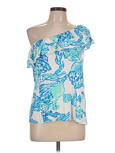 Pre-owned Lilly Pulitzer Sleeveless Blouse In Blue