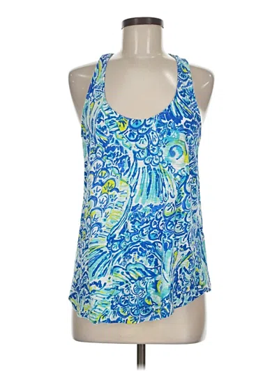 Pre-owned Lilly Pulitzer Sleeveless Blouse In Blue