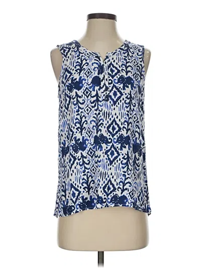 Pre-owned Lilly Pulitzer Sleeveless Blouse In Blue