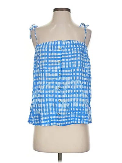 Pre-owned Lilly Pulitzer Sleeveless Blouse In Blue