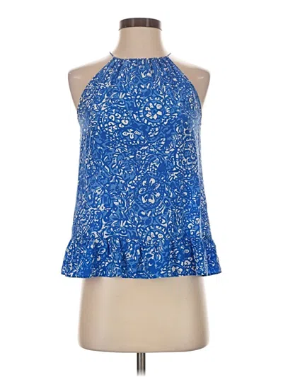 Pre-owned Lilly Pulitzer Sleeveless Blouse In Blue